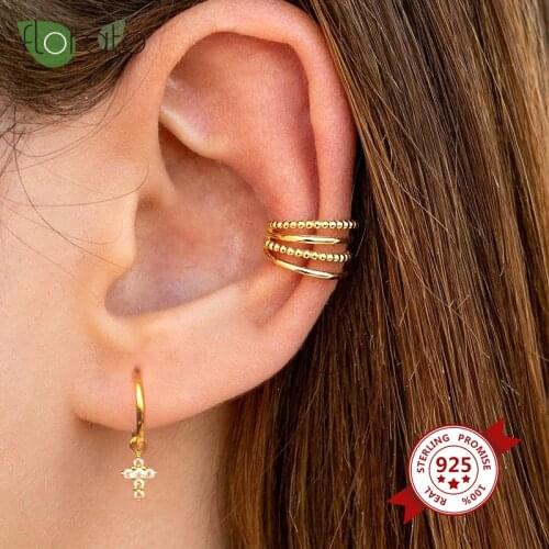 Stud Earrings Crystal Pendant CZ Cross Jewelry Women 925 Silver Ear Needle Vintage Wedding Dress Fine Earring Accessories