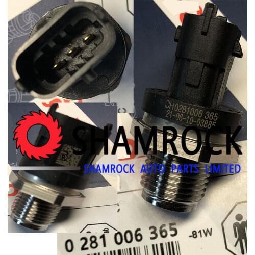 0281006365 Fuel Rail Pressure Sensor 0281002652 0281002801