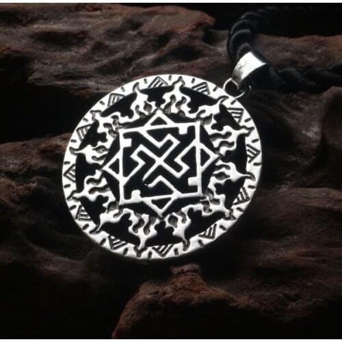 1pcs Valkyrie symbol amulet pendant Slavic men necklace slavic symbol
