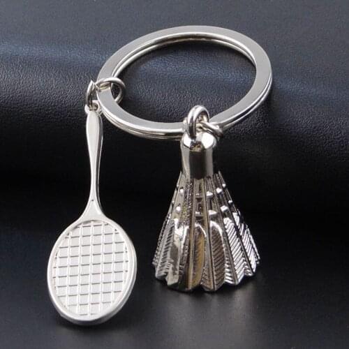 1PC Alloy 3D World Soccer Cup Simulation Ball Keychain Phone Bag Car Key Pendant Tennis Badminton Keyring Valentines Day Gift