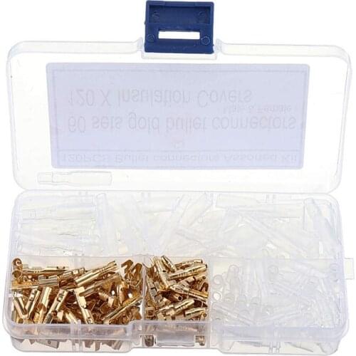 120Pcs 3.5mm Male-Female Connection Terminal with Insulating Cover for Fast Wire Connector and Jacket CNIM Hot