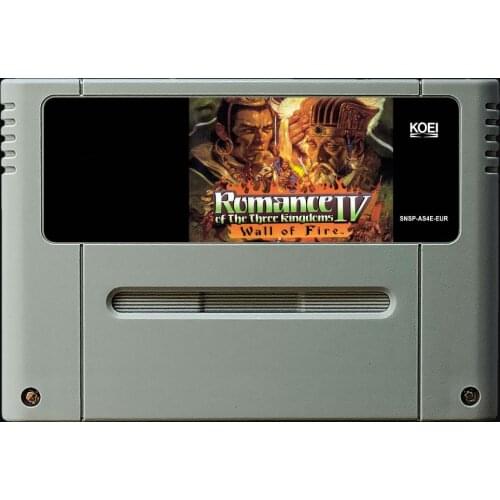 16Bit Games ** Romance of the Three Kingdoms IV - Wall of Fire ( PAL EUR Version!! )