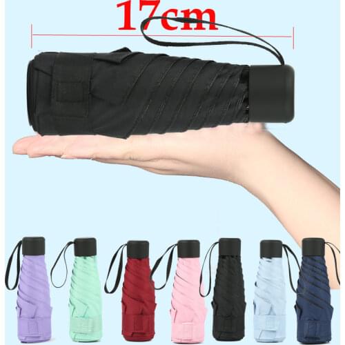 180g Light Womens Umbrella Male Mini Pocket UV Umbrella Rain Women Men Girls Waterproof Portable Travel Umbrella Gift Parasol