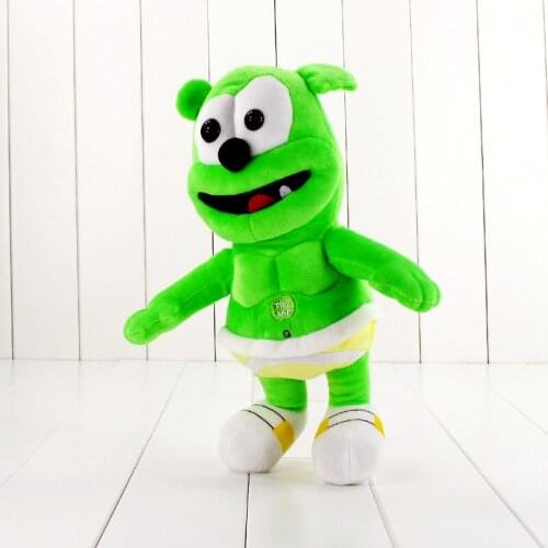 30cm Good Quality Green Gummy Bear Voice Sounding Plush Toy Christmas Birthday Kids Funny Cute Toy