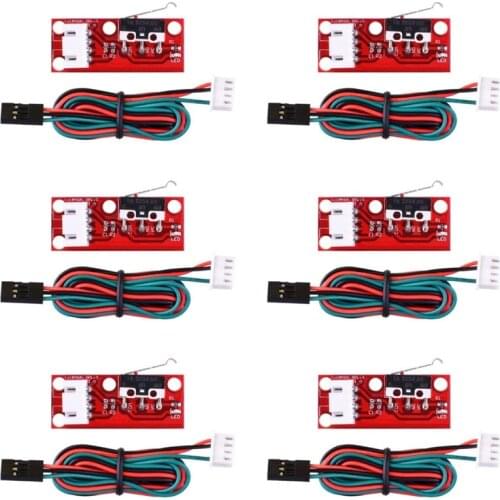 6pcs/lot 3D Printer Parts Endstop Mechanical Limit Switches with 3 Pin 70cm Cable RAMPS 1.4 Control Board Part Switch
