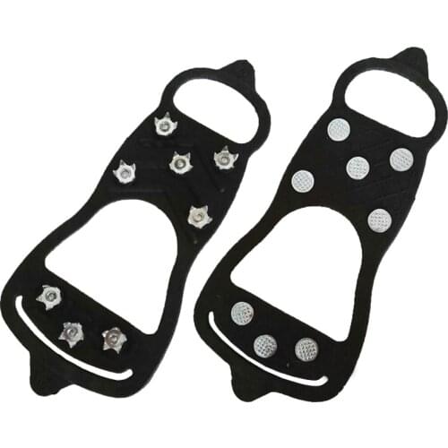 8 Teeth Cleats Outdoor Crampons Traction Overshoe Ice Gripper Spikes Anti-slip Climbing Hiking