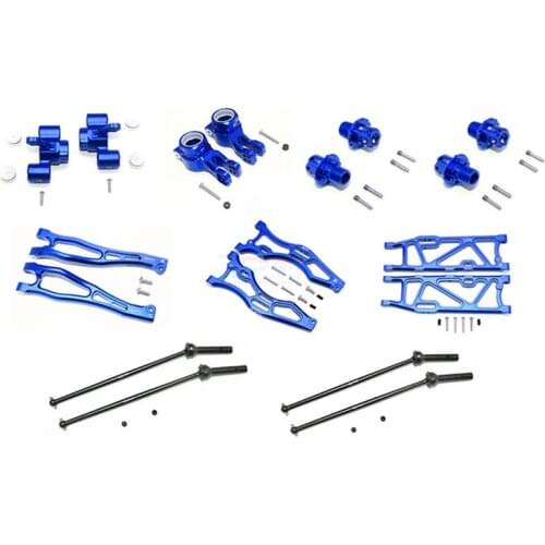 ARRMA CNC aluminum alloy front and rear upper and lower arms + front and rear cups + 45# hardened steel front and rear CVD + wid