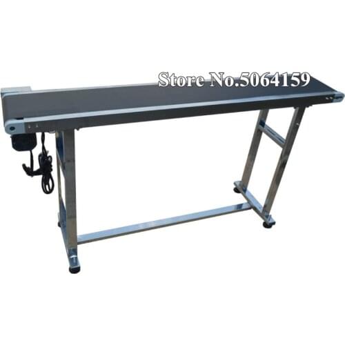 Auto Power Slider Bed PVC Belt Electric Conveyor Stainless 150x20cm PVC Belt conveyor without barrier 110V/220V