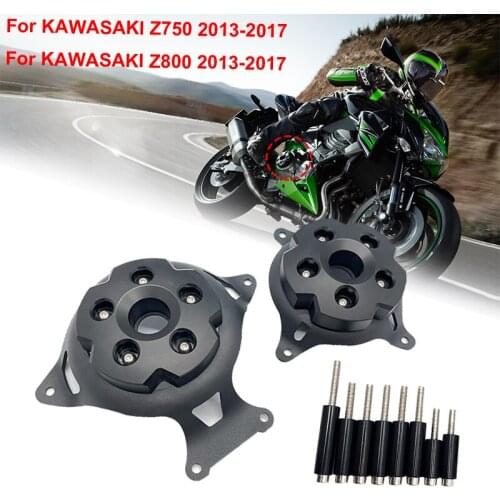 For KAWASAKI Z750 Z800 2013 2014 2015 2016 2017 Motorcycle Engine Guard Shield Stator Cover Sliders Crash Pads Protection Cover