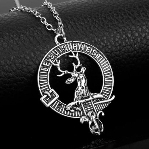 Dongsheng New Female Elegant Neklace Jewelry Je Suis Prest Outlander Scottish Kilt Deer Pendant Choker Necklace Charms Pendants