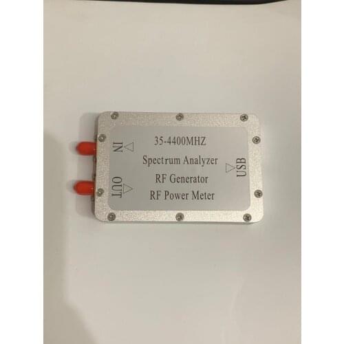 35-4400MHz Simple Spectrum Sweep Signal Source Tracking Source RF generator RF Power Meter spectrum analyzer w software USB