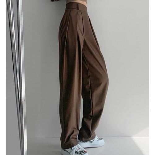 Limiguyue European Style Summer Velcro Suit Wide Leg Pants Women Straight Casual Elegant Drape Trousers Capris Good Fabric K1119