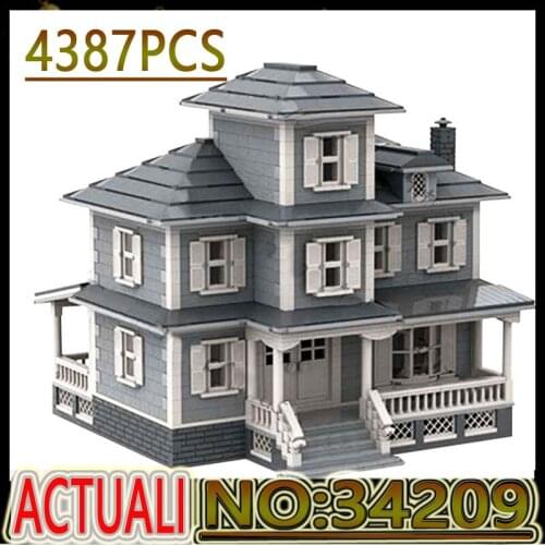 Hot Mocstyle Creator Building Blocks City Street View 3D House MOC-34209 Model Bricks Set DIY Kids Toys Birthday Christmas Gift