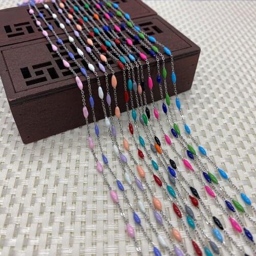 2x9mm Handmade Copper Chain Bohemian Lady Necklace DIY Making Bracelet Jewelry Accessories Wholesale Crafts Decoration 1 Meter