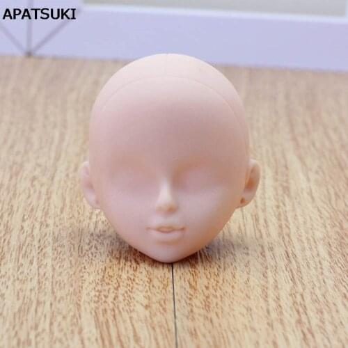 Soft Practice Makeup DIY Doll Head For 11.5" Doll Heads For BJD Dollhouse 1/6 BJD Dolls Practicing Makeup Head