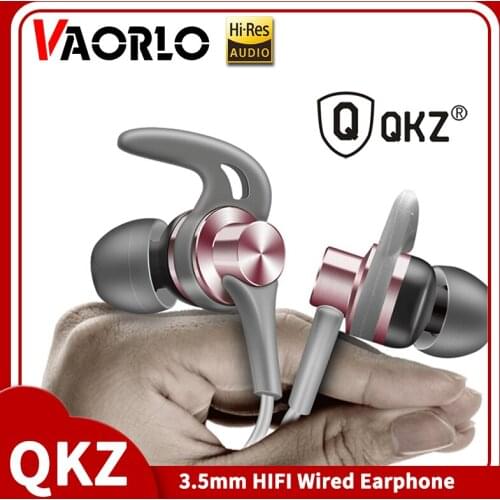 Original QKZ EQ1 Zinc Alloy In Ear HIFI Earphones 3.5mm AUX Stereo Music DJ Bass Fone De Ouvido Headset Auriculares Audifonos