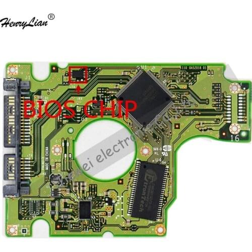 HDD PCB FOR /LOGIC BOARD/BOARD NUMBER:220 0A52018 01 MAIN CONTROLLER IC:0A50489 /STICKERS:0A52020