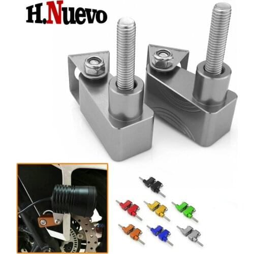 Motorcycle Pit Dirt Bike Front Fork LED Spotlight Spot Light Lamp Stand Holder Bracket For Yamaha XMAX 125 250 300 400 X MAX