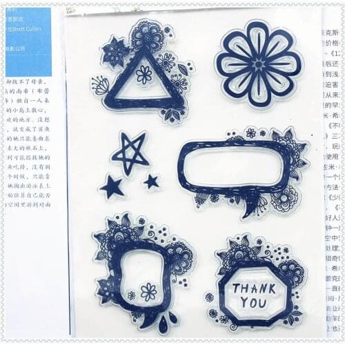 PANFELOU 11.3*15.56cm Thanksgiving flowers Transparent Silicone Rubber Clear Stamps cartoon for Scrapbooking/DIY wedding album