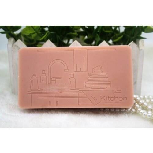 Silicone Mold Square Shape Soap Soaps Mould Aroma Stone Moulds for Kitchen Hand-made Food Grade Silicone Silicone Rubber PRZY