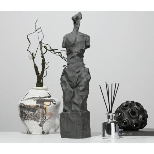 Modern Home Living Room Hand Painted Cow Pattern Ceramic Vase Floral Flower Arrangement Soft Desktop Decorations Accessories