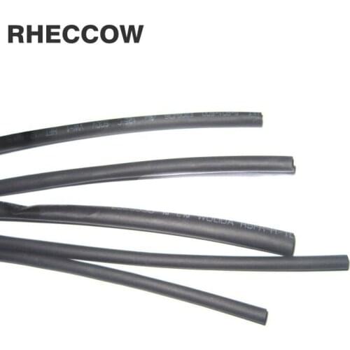 RHECCOW 50M dia=1mm Black 600V 2:1 Heat shrink tube Shrinking Tubing Insulatingnsulation Sleeves Wire Wrap Cable