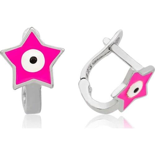 Tevuli 925 Sterling Silver Pink Star Child Tag