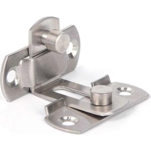 3/4 Inch 90 Degree Right Angle Door Latch Hasp Bending Latch Barrel Bolt with Screws for Doors Buckle Bolt Sliding Lock