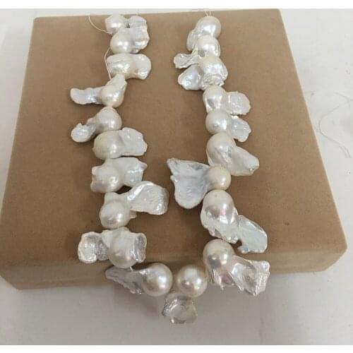 Free shipping loose pearl beads,100% Nature freshwater loose pearl with baroque shape, BIG BAROQUE shape pearl .13-17 mm