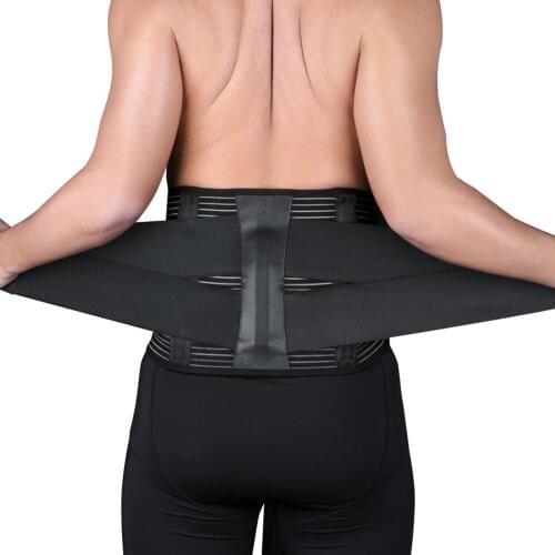 1 Pc Waist Support Belt Adjustable Compression Lumbar Wrap Brace Protection Exercise Sports Safety