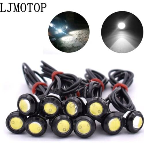 10 Piece Eagle Eye LED Reverse Backup Light DRL Daytime Running Light For Honda CBF600 CBR600F Hornet 250 cb400 Hornet CB599