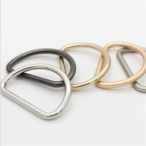 30 pcs 0.8''/1/1-3/16''1.6''2''2.2''2.76''IN Alloy Metal D-shaped buckle D ring Semicircle button Webbing Strapping Bag