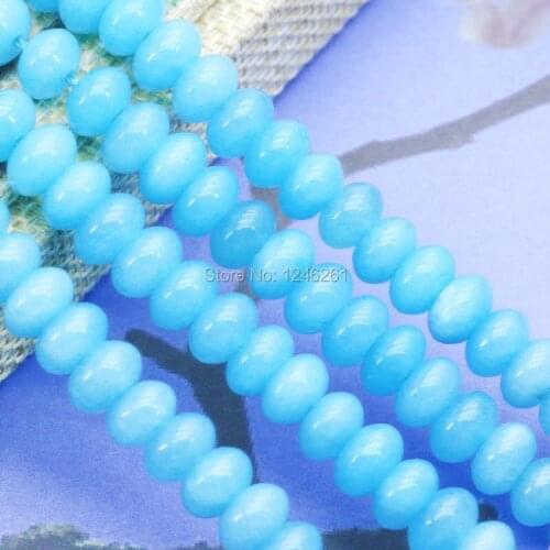5X8mm Aquarine-Blue Accessories Crafts Loose Beads Abacus Diy Stone Women Jewelry Making Design 15inch For Necklace Bracelet
