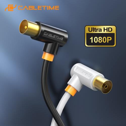 CABLETIME TV M/F Cable 3C2V Video Cable TV Antenna For High-definition Television HD High Quality STB Digital TV Line C268