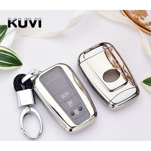 PC+Tpu Car Key Case Cover For Toyota Prius Camry Corolla C-HR CHR RAV4 Prado 2018 Accessories Keychain Covers
