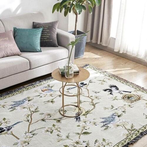 Svetanya Bird Plants Sofa Towel Couch Cover Bedding Thows Blanket Living Room Carpet Rug Mat Coverlet