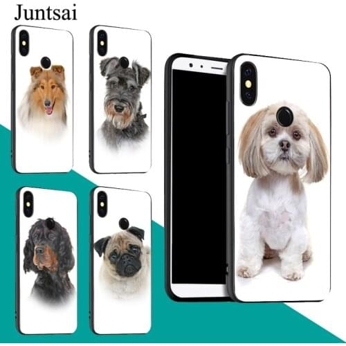 Lhasa Apso Rough Collie Pug Dog Case For Redmi Note 9 Pro 9S 8T 8 Pro 9A 9C For Mi 9 9T Note 10 Lite For POCO X3 Couqe
