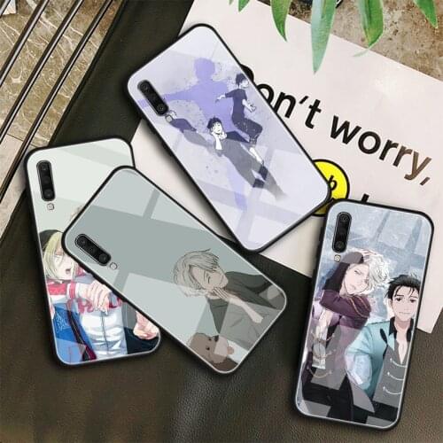 Anime yuri on ice victuri Tempered Glass Case For Samsung Galaxy A10S A10E A20S A20E A30S A40 A50S A60 A70 A80 A90 A6 A7 A8
