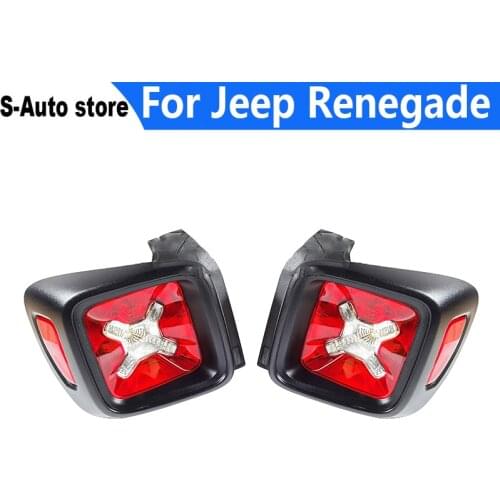 High quality For Jeep Renegade Turn signal brake stop driving fog light plug and play car semi-assembly LED tail light For Jeep