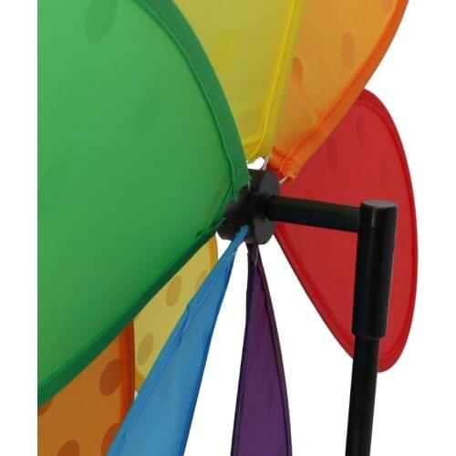 Double Layer Insect Windmill Colorful Wind Spinner Kids Toy Yard Garden Decor Y4UD