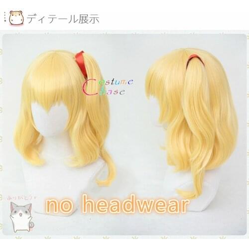 Flandre Scarlet Touhou Project Cosplay Curly Heat Resistant Synthetic Hair Halloween Carnival Party + Free Wig Cap