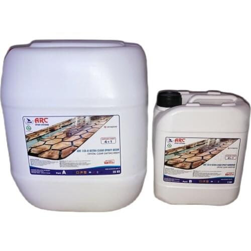 25kg ARC 150-N Ultra Clear Epoxy Resin and Hardener A-B Set Kit Crystal Casting Table Wooden Jewelry Making Transparent Resinin