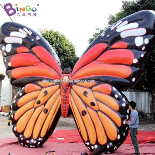 Customized 5.7x5 meters giant inflatable butterfly decorations inflated cartoon toys for party event home decoration