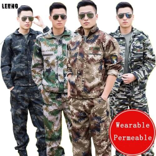 New Camouflage SuitsThicken Army Uniforms Climbing Adventure Students Summer Camp Military Training Men and Women