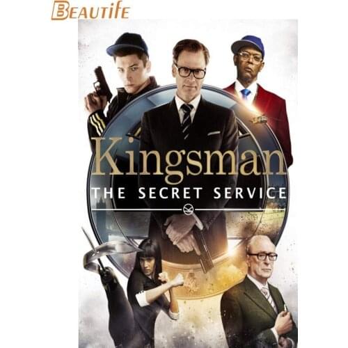 Hot Sale Custom Kingsman: The Golden Circle (2017) Poster Home Decoration Fashion Silk Fabric Wall Poster Custom Poster