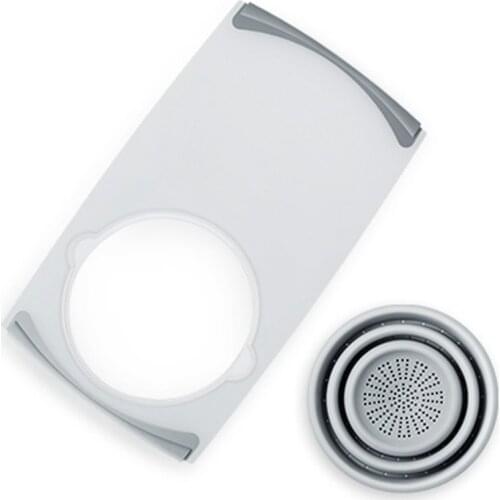 Multi-Functional Chopping Board Detachable Folding Drain Basket Sink Cutting Board Kitchen Tools Camping Storage Basket