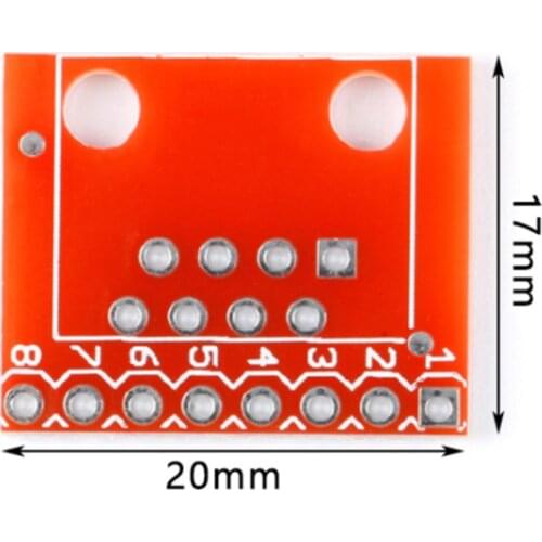 20PCS Portable Modular Connectors Ethernet Connector RJ45 Breakout Board Adapter Connector Module Board