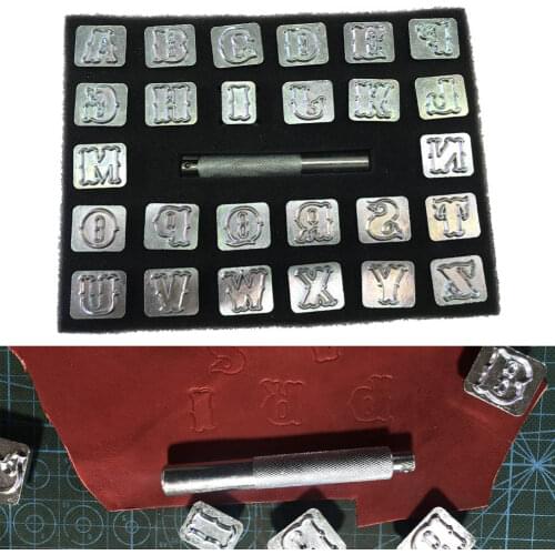 Carving Leather Art Alphabet Set Letters Stamp Handmade Durable Portable Metal DIY Tools STTA889