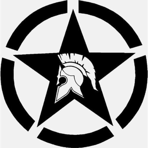 Dawasaru Stars Skull Car Sticker Personalized Decal Suitcase Laptop Truck Motorcycle Auto Accessories Decoration PVC,13cm*13cm