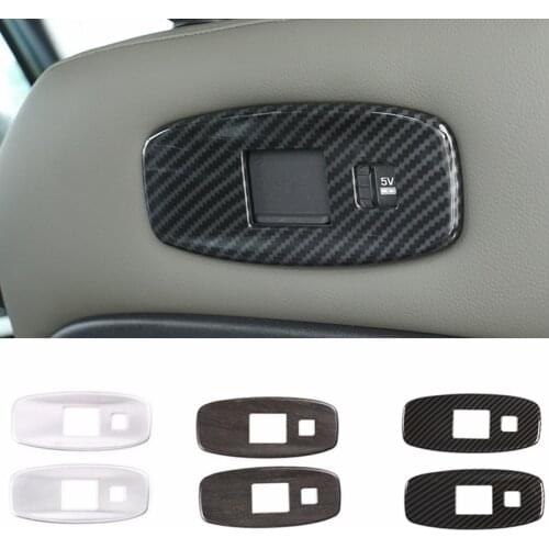 2pcs Car Seat Back USB Port Panel Frame Trim Car Accessories For Land Rover Defender 110 2020